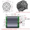 Electric Brushless DC Motor 72V 5000W Electric Scooter Motor Peak 6800rpm Electric Motor for Go Kart Razor Upgrade Kit Motorcycle and More view 4