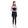 IMEKIS Muslim Swimsuits for Women: Modest Swimwear Islamic Long Sleeve Burkini Swimsuit Full Cover Hijab Swimming Suits Cap Pants Rash Guard 3 Piece Swim Sets Muslim Bathing Suits Pink Medium view 3