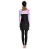 IMEKIS Muslim Swimsuits for Women: Modest Swimwear Islamic Long Sleeve Burkini Swimsuit Full Cover Hijab Swimming Suits Cap Pants Rash Guard 3 Piece Swim Sets Muslim Bathing Suits Pink Medium view 4