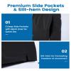 maamgic Mens Swim Trunks with Compression Liner Short Stretch Mens Bathing Suit Quick Dry Swimming Trunks Swimsuit Black Pink view 3