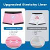 maamgic Mens Swim Trunks with Compression Liner Short Stretch Mens Bathing Suit Quick Dry Swimming Trunks Swimsuit Black Pink view 4