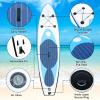 Altsuceser [13 29"6" Inflatable Paddle Board, Inflatable Stand Up Paddle Boards with Premium SUP- Board Accessories Kit, PVC Paddleboard Wide Stable Design Blue view 2