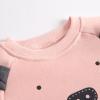 AMIMOJY Toddler Boys Autumn Clothes Long Sleeve Sweatshirt Cartoon Bear Print Pullover Tops Pants Suit Cute 2Pcs Outfit Set, 12-18 Months view 2