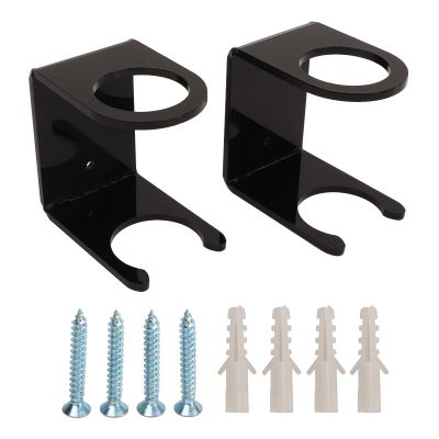 Gavigain 2 Piece Baseball Bat Wall Stand Acrylic Display Stand Home Wall Display Stand for Single and Ball Stand Suitable for Home Stadium Office (Black)