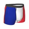 WURTON French flag Print Men's Boxer Briefs Comfortable Bamboo Viscose Underwear Trunks Underwear Black, Large view 3