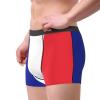 WURTON French flag Print Men's Boxer Briefs Comfortable Bamboo Viscose Underwear Trunks Underwear Black, Large view 4