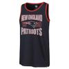 47 Men's Navy New England Patriots Upload Franklin Tank Top view 2