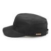 Sterkowski Model Patrol | Waxed Cotton Flat Cap for Men and Women | Army Military Golf Cadet Waterproof Casual Soldier Conductor Engineer Mechanic Garrison Trucker Watch Cabby Black 58-59 cm view 1
