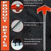 8" Screw in Tent Stakes - Ground Anchors Screw, 2024 New Screw in Tent Stakes Heavy Duty, Metal Threaded Tent Spikes, Tent Pegs Camping Stakes, Tent Stakes for Outdoor Camping (16, Red) view 3