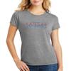 CornBorn Kansas Jayhawks Womens Apparel - Tri-Blend Overlapping University of Kansas Jayhawks - Gray - XL view 1