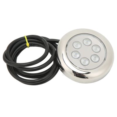 JOROBURO 3.5in LED Marine Underwater Light, Universal 12V24VDC Surface Mount IP68 Waterproof Round Boat Navigation Lights for Yacht Marine Boat(White Light)