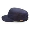 Sterkowski Model Patrol | Waxed Cotton Flat Cap for Men and Women | Army Military Golf Cadet Waterproof Casual Soldier Conductor Engineer Mechanic Garrison Trucker Watch Cabby Dark Blue 56-57 cm view 1