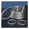 Heavy Duty Round Rings M6-M16 Smooth 304 Stainless Steel Solid O Ring for Rigging Marine Boat Hammock Yoga Hanging Ring (Size : M6x100(1pcs)) view 1
