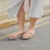 SACFOF Women's Open Toe Espadrilles Wedge Sandal Slip On Platform Sandals Dressy Comfortable Wedges Mules Shoes view 3