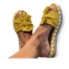 SACFOF Womens Espadrilles Slip on Wedge Sandals Casual Slides Bow Tie Platform Open Toe Summer Dressy Mules Shoes view 1