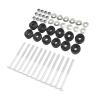 12 Pcs Trampoline Screws Set Steel Pole Gap Spacers 3x0.2 Inch Trampoline Stability Tool Trampoline Accessories with Bolts and Nuts view 2