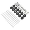 12 Pcs Trampoline Screws Set Steel Pole Gap Spacers 3x0.2 Inch Trampoline Stability Tool Trampoline Accessories with Bolts and Nuts view 3