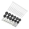12 Pcs Trampoline Screws Set Steel Pole Gap Spacers 3x0.2 Inch Trampoline Stability Tool Trampoline Accessories with Bolts and Nuts view 4