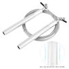 Alomejor Aluminium Alloy Handle Cable Rope Adjustable Skipping Rope, Speed RopeJump Ropes (Silver) view 3