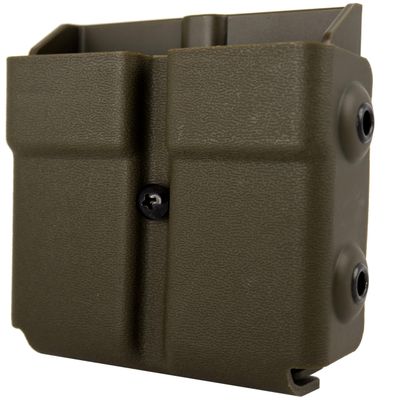 Zero9 Holsters - Model 4027 Double Magazine Case, Double Mag Pouch Compatible with Glock 9mm/40cal Magazines (OD Green, Molle Lok)