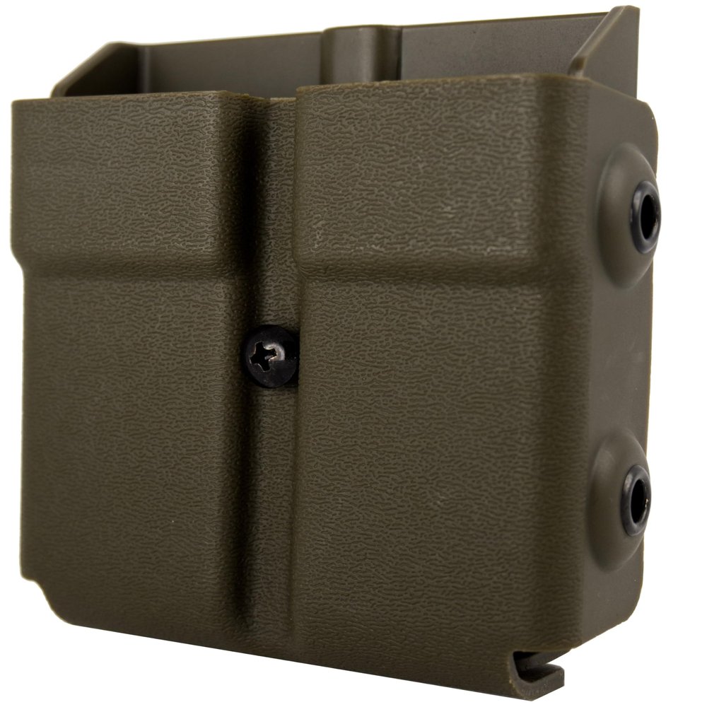 Zero9 Holsters - Model 4027 Double Magazine Case, Double Mag Pouch Compatible with Glock 9mm/40cal Magazines (OD Green, Molle Lok)