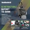 BoatBuckle G2 Transom Boat Tie Down Straps to Trailer 2x43-Inch, 2500lbs Break Strength, Bolt On Retractable Ratchet Straps Heavy Duty, 2-Pack view 2