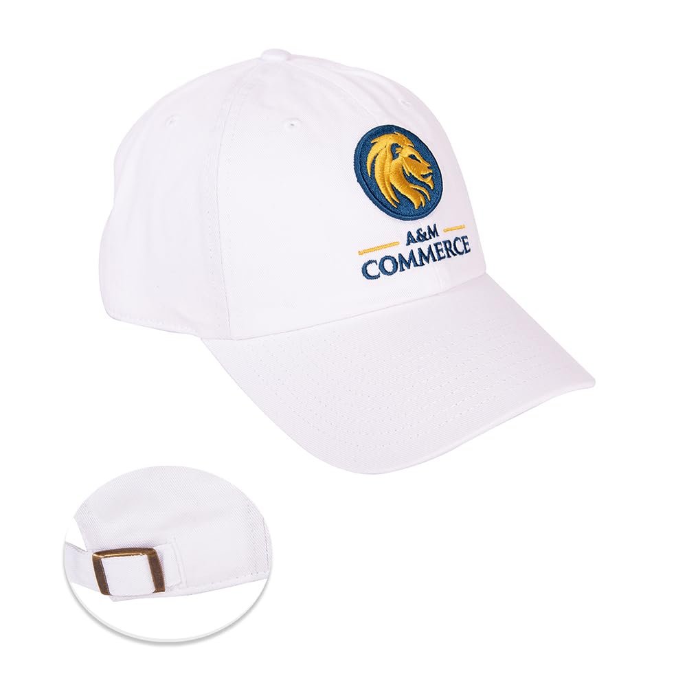 Desert Cactus Texas A&M University Commerce Baseball Hat TAMUC Lions Brimmed Embroidered Hats Cap Adjustable Cloth Strap Adult (Style B)
