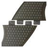 DNRJEWTA Surfboard Fins Board Fins Double Tabs S/M/L Three Fins SUP Fiberglass Honeycomb S/M/L Size Gray Color Surfboard Fin Thruster Surfing Accessories view 2