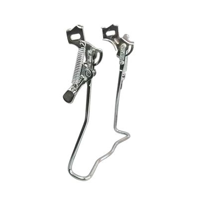 B Baosity Bike Drop Stand Bicycle Kickstand Repair Center Kickstand Vintage Style Parking Rack Bike Cruiser for Road Bike Mountain Bike, Height 32.5cm, Silver
