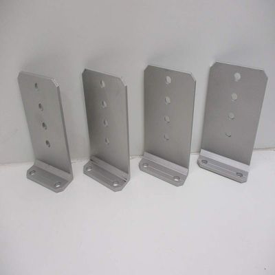 (4) Vertical Pontoon Boat Trailer Bunk Bolster L Brackets / 5" by 8" Aluminum