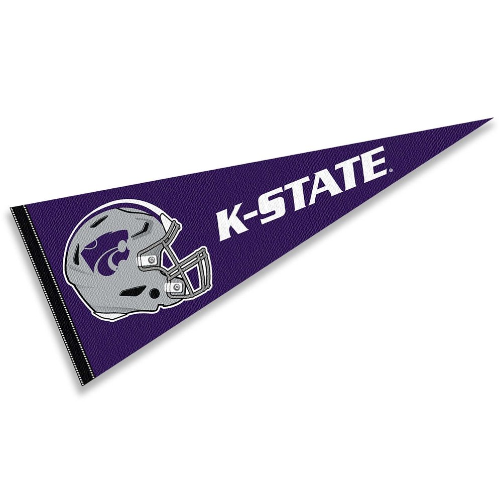 Kansas State Wildcats Football Helmet Pennant Flag