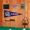 Kansas State Wildcats Football Helmet Pennant Flag view 2