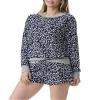 Splendid | 2Pc Crewneck Shorty Set | Animal Ditsy view 2