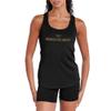 Minnesota State University Mankato Italic Name Collegiate Women's Sport Active Racerback Tank Top, Black, X-Large view 1