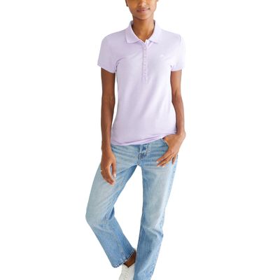 Aero Solid A87 Polo, Lavendar Escape Neon, M