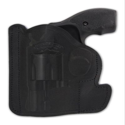 Barsony Black Leather Pocket Holster for COLT Night Cobra