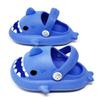 allgala Shark Slides Slippers with Backstrap Non-Slip Novelty Open Toe Sandals for Boys Girl Indoor Outdoor Comfy Cushioned Thick Sole Cute Cartoon Shower Slippers Beach Pool Shoes- Royal Blue view 2