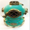 JAMSIBLE INDIA 18"" Diving Divers Helmet US Navy Mark V Deep Sea Antique Scuba Vintage Antique Scuba Sea Diver Vintage Marine Divers Helmet Solid Steel & Brass Scuba Diving Helmet view 1