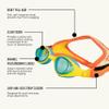 FINIS DragonFly Kids Swim Goggles - Ages 3-6, Adjustable Floating Strap, UV Protection, Anti-Fog - Surf Rider view 4