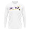 Minnesota State University Mankato Collegiate Sleek Men's Sport Active Long Sleeve Shirt, White, Small view 1
