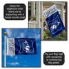 College Flags & Banners Co. Duke Blue Devils Wordmark Logo Large Grommet Banner Flag view 3