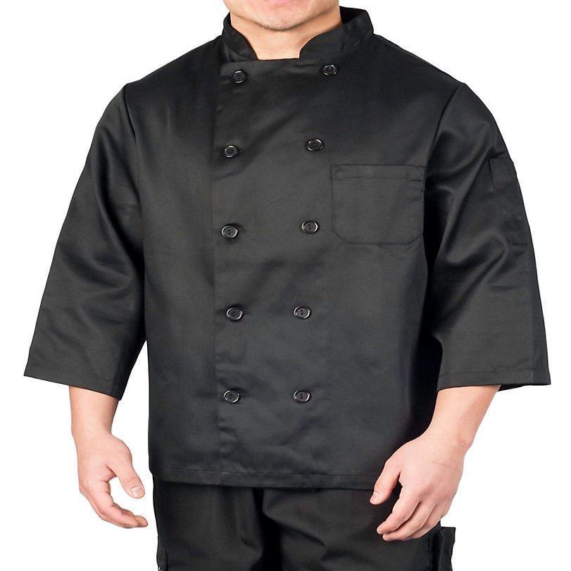 Black  Sleeve Chef Coat, M