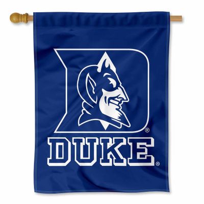 Duke Blue Devils Wordmark Double Sided House Banner Flag