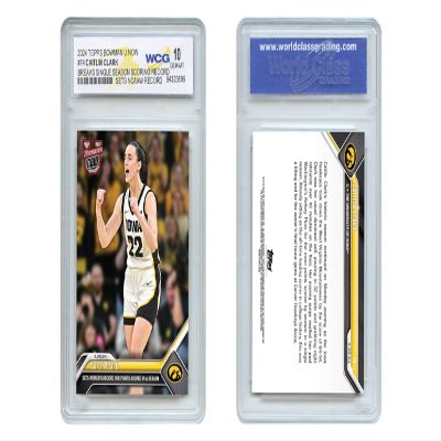 2024 Topps Bowman Caitlin Clark Card #74 Record for Most Points in an NCAA Single-Season - GEM Mint 10