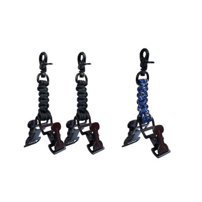 MELOTOUGH Tactical Glove Clip Work Glove Holder with 2 Alligator Clips for Tool Belt,Tactical Bag,Outdoor Accessory(Black 2pcs & Blue 1pcs)