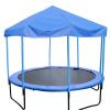 BIWKONI Trampoline Sun Shade Cover Outdoor Trampoline Canopy Fitness Backyard Tent Trampolines Accessories,Without Framework,15FT 12Post view 2