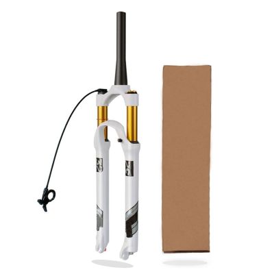ZECHAO Magnesium Alloy Bike Shock Absorber Forks,Ultralight Gas Shock Absorber 26 27.5 29 Inch Air Mountain Bike Suspension Fork (Color : B- Remote Lockout, Size : 29inch)