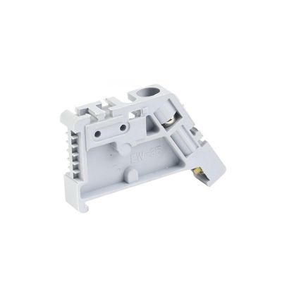 100Pcs EW35 End Stop Mount on Din Rail SAK Type Terminal Block Accessories Electrical Connector Stopper EW 35 End Bracket Clamp (Color : EW35 Gray)