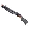 Evike Airsoft - EMG Strike Industries Licensed M870 Gas Powered Pump Action Airsoft Shotgun w/MLOK H-Guard by Golden Eagle (Color: Black) view 1