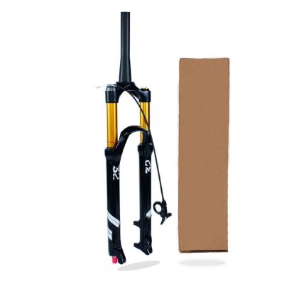 ZECHAO 26 27.5 29inch Bike Shock Absorber Forks,Air Mountain Bike Suspension Forks 140mm Travel Rebound Adjust 9mm Axle (Color : Balck, Size : 26inch)